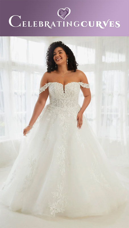 Ball gown wedding dress for plus size bride