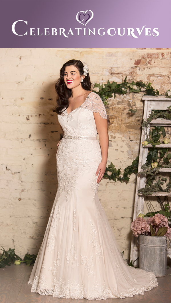 True Curves true bride vintage lace inspired plus size wedding dress