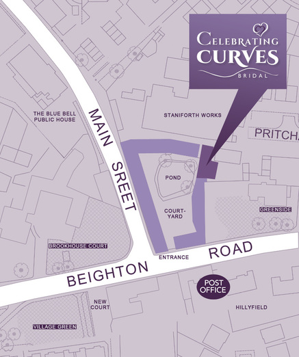 Map of how to find our Sheffield studio