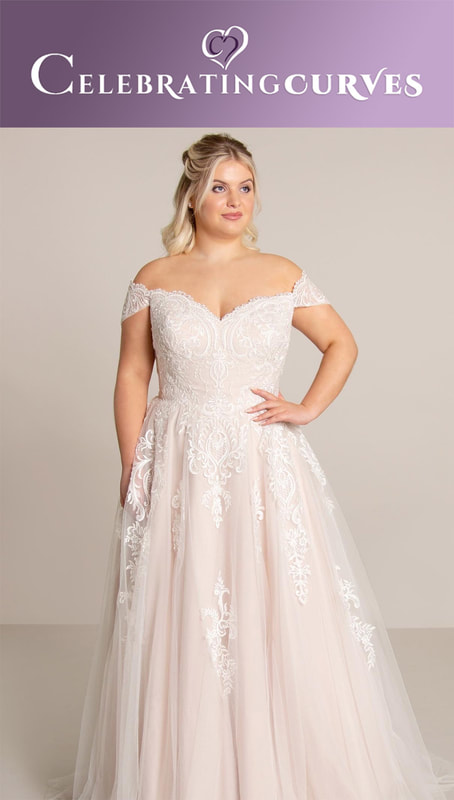 Plus size lace wedding dress perfect for the modern bride