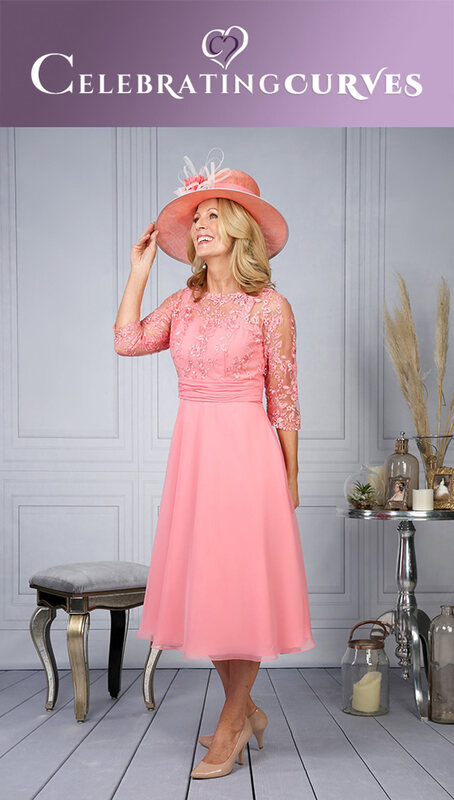 Special occasionwear salmon pink dress