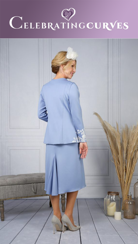 Mother of the Bride/Groom blue dress and jacket