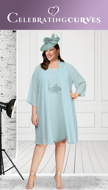 Mother of the Bride/Groom mint green plus size outfit