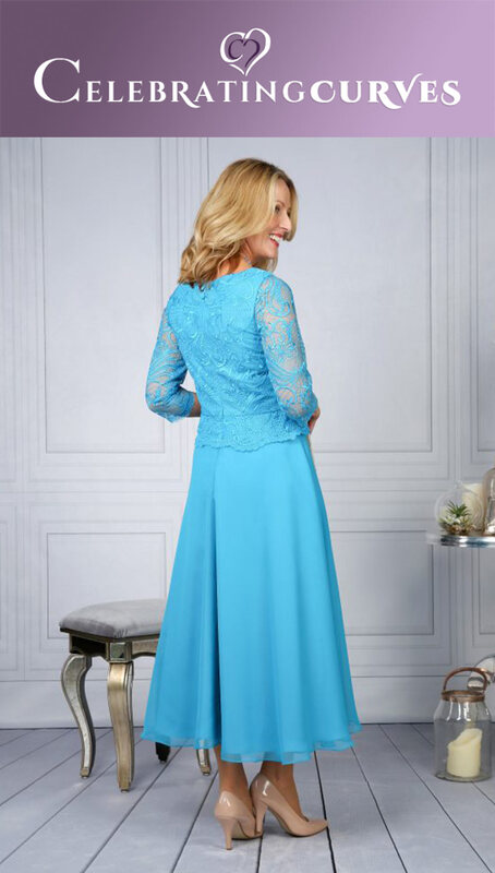 Mother of the Bride/Groom blue lace dress