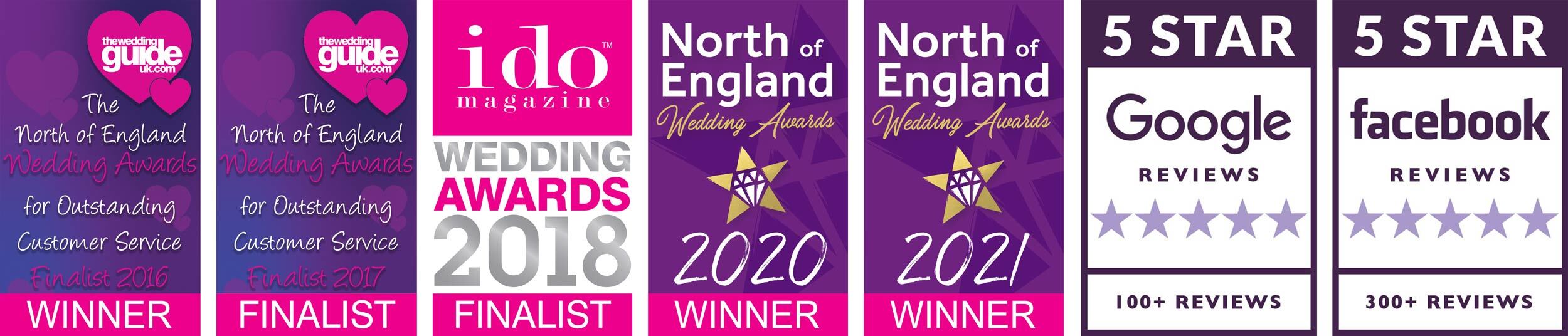 Our awards, nominations and 5 star reviews
