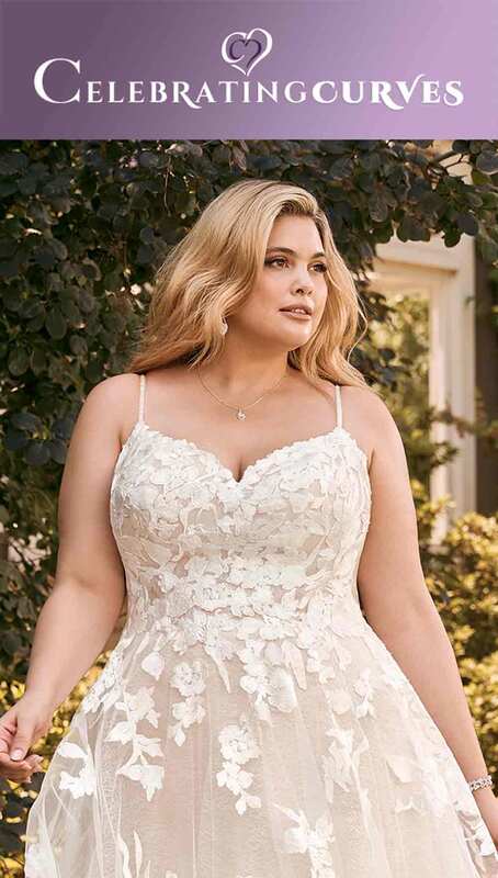 Sophia Tolli plus size bridal dress with straps